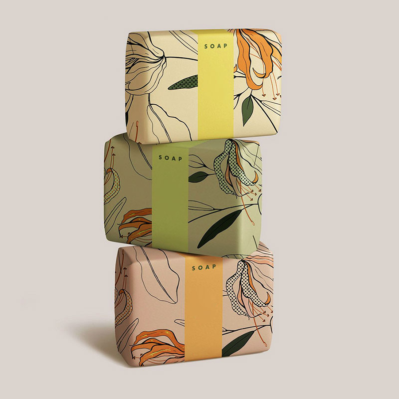 Brown soap boxes